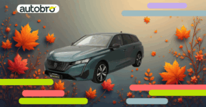 Peugeot 308 Station Wagon in movimento su strada, simbolo di eleganza, comfort e spazio moderno.